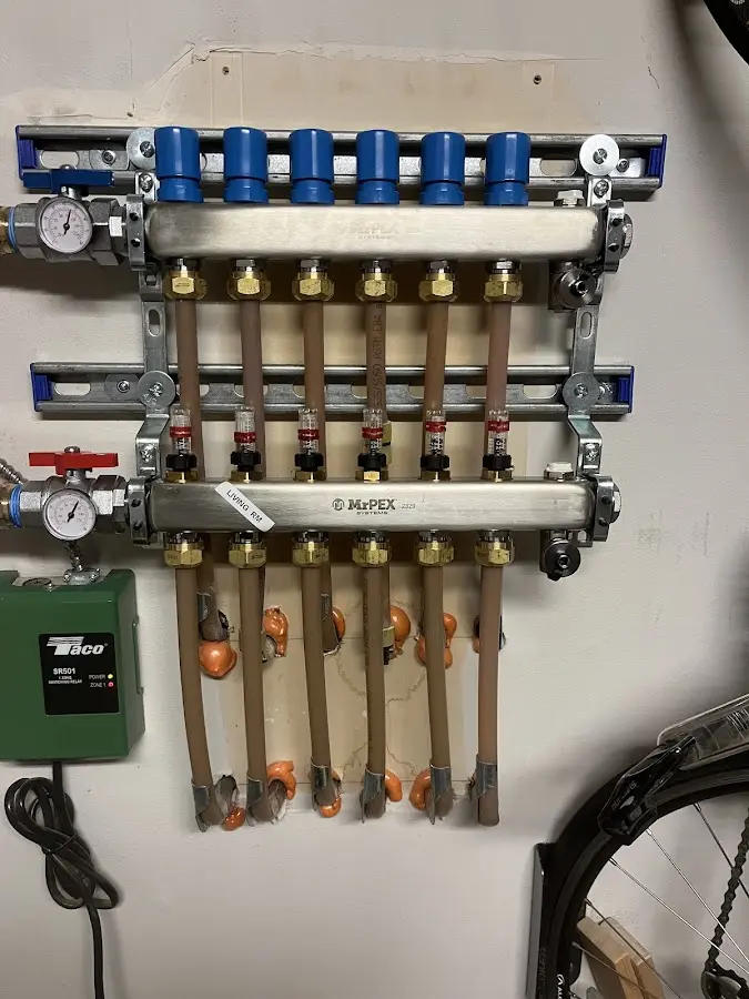 Plumber performing Leak Detection at a residential property in Scott AFB